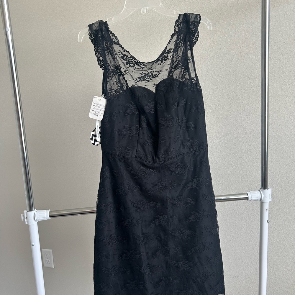 Couture Collection Black Lace Dress - Size 10